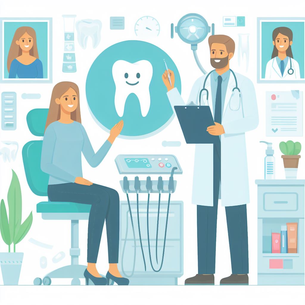 Infografika wyjaśniająca, jak regularne wizyty u stomatologa wpływają na ogólne zdrowie, prezentowana przez Gabinet Stomatologiczny i Ginekologiczny Moje Ząbki.